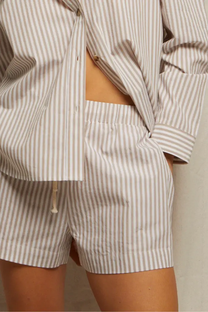 Perfect White Tee Riley Poplin Short