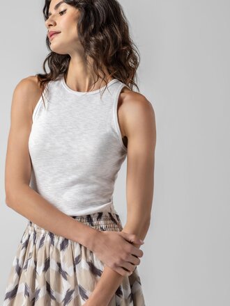 Lilla P Striped High Neck Tank