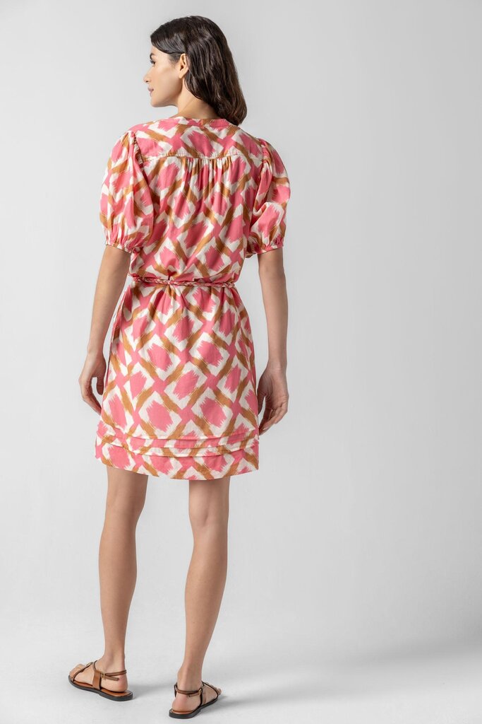 Lilla P Shirred Elbow Sleeve Dress