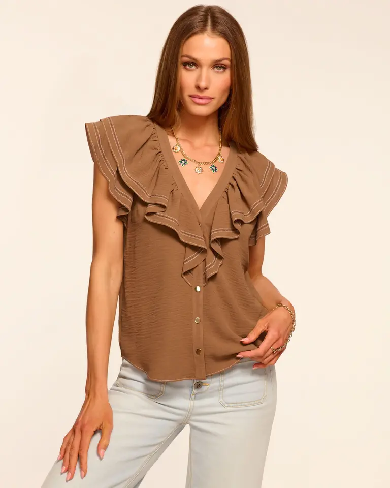 Ramy Brook Stitch Lettie Top