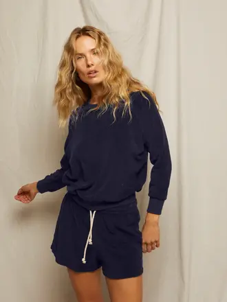 Perfect White Tee Summer Terry Sweat Shorts