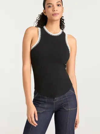 Cinq A Sept Crochet Lizzie Tank