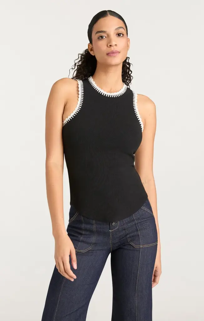 Cinq A Sept Crochet Lizzie Tank