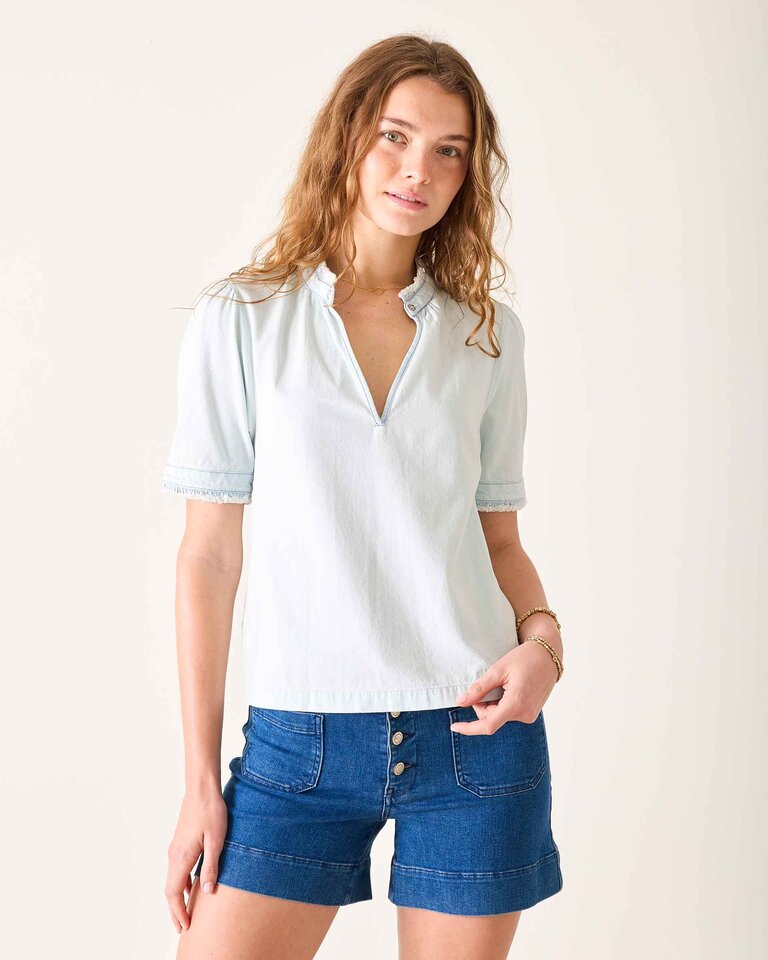 Voyageur by Mersea Sweet Clementine V-Neck Top