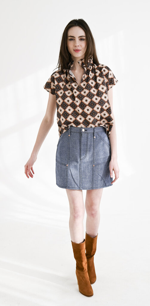 Never A Wallflower Vicki Short Sleeve Top