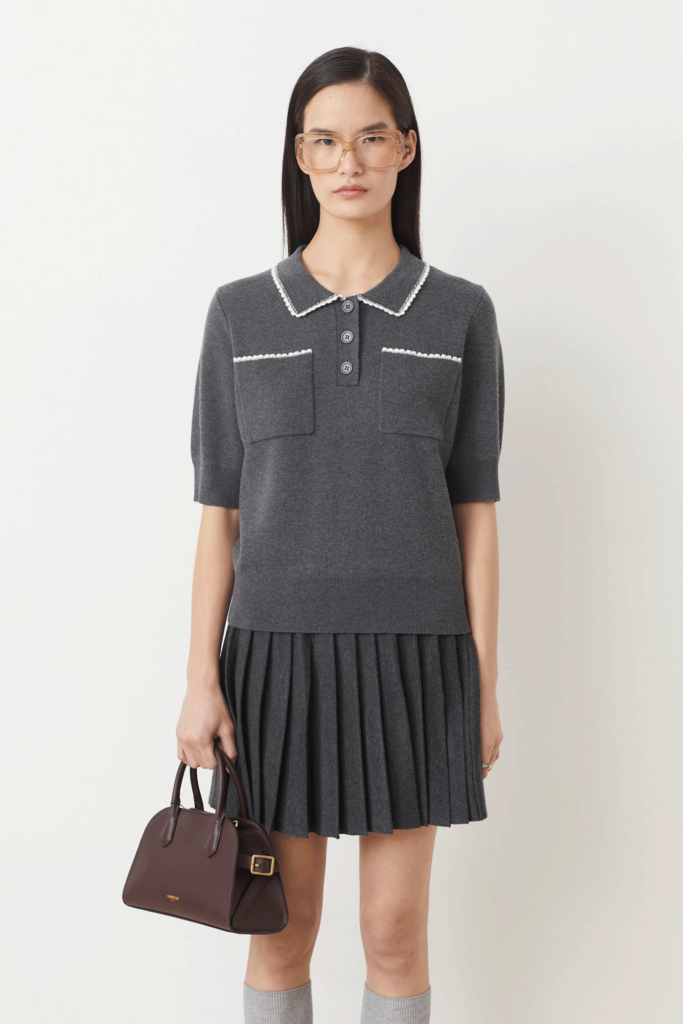 Suncoo Polka Knit Top