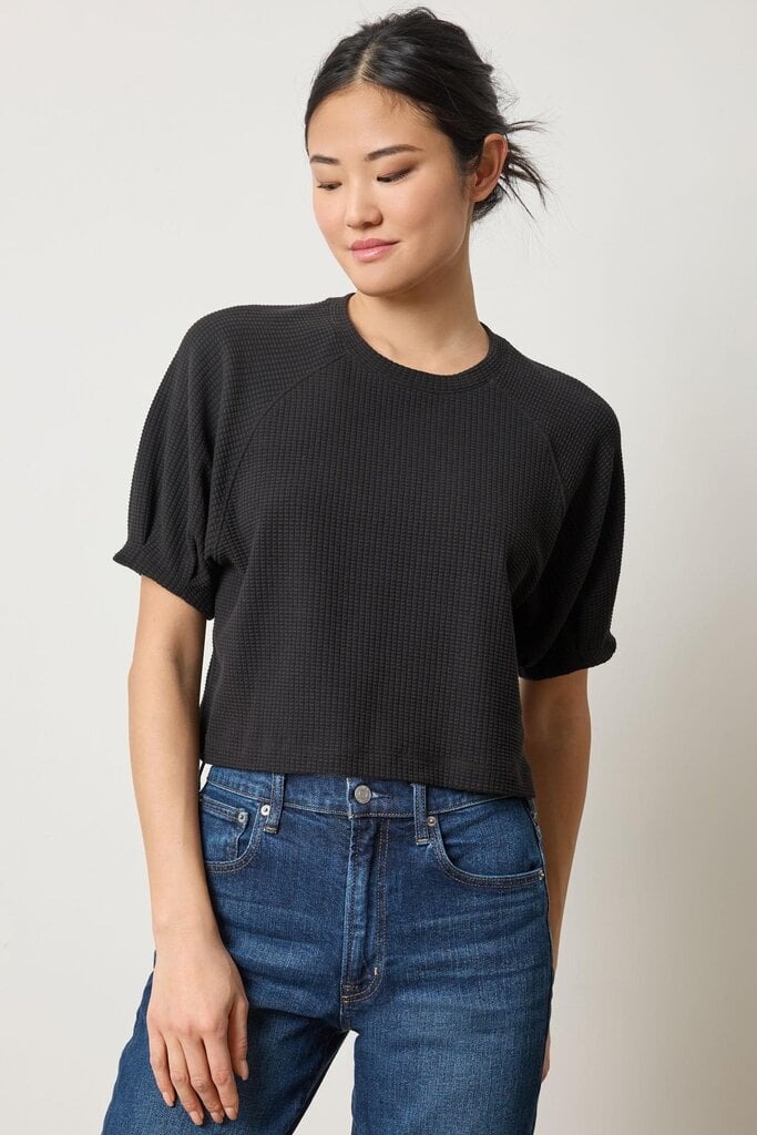 Lilla P Pleated Sleeve Top