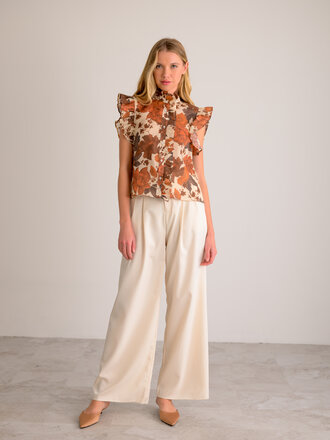 Lavender Brown Sarai Top