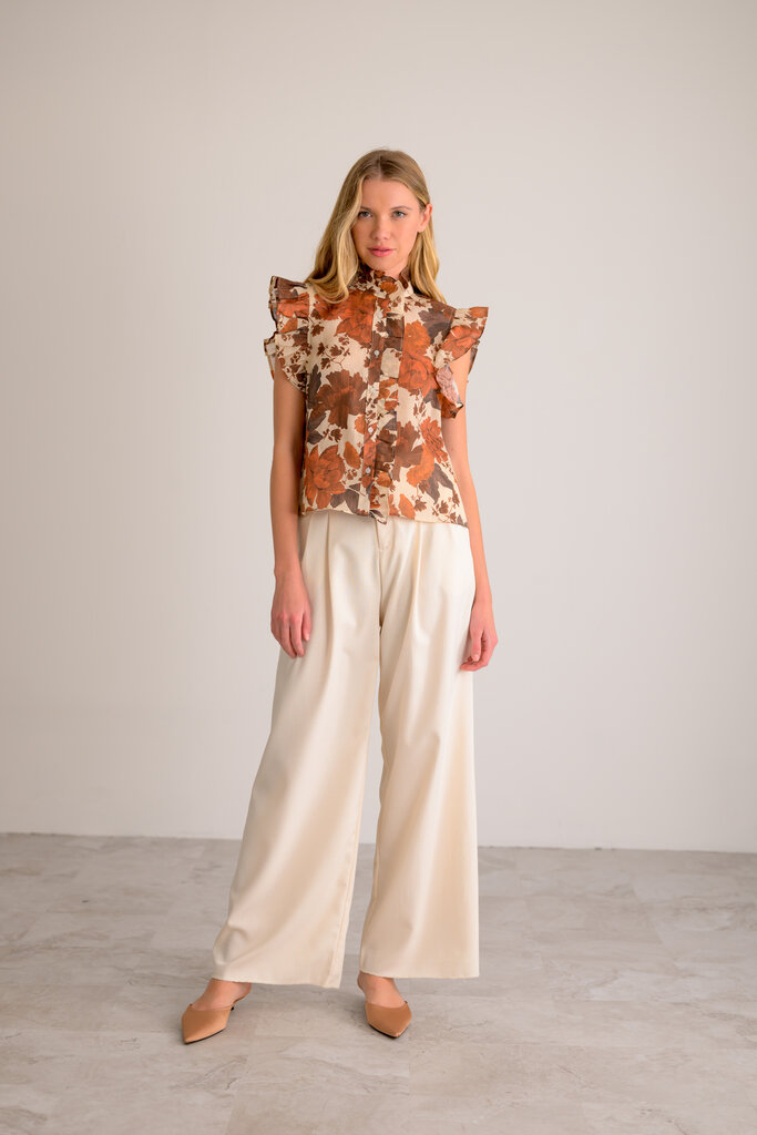 Lavender Brown Sarai Top