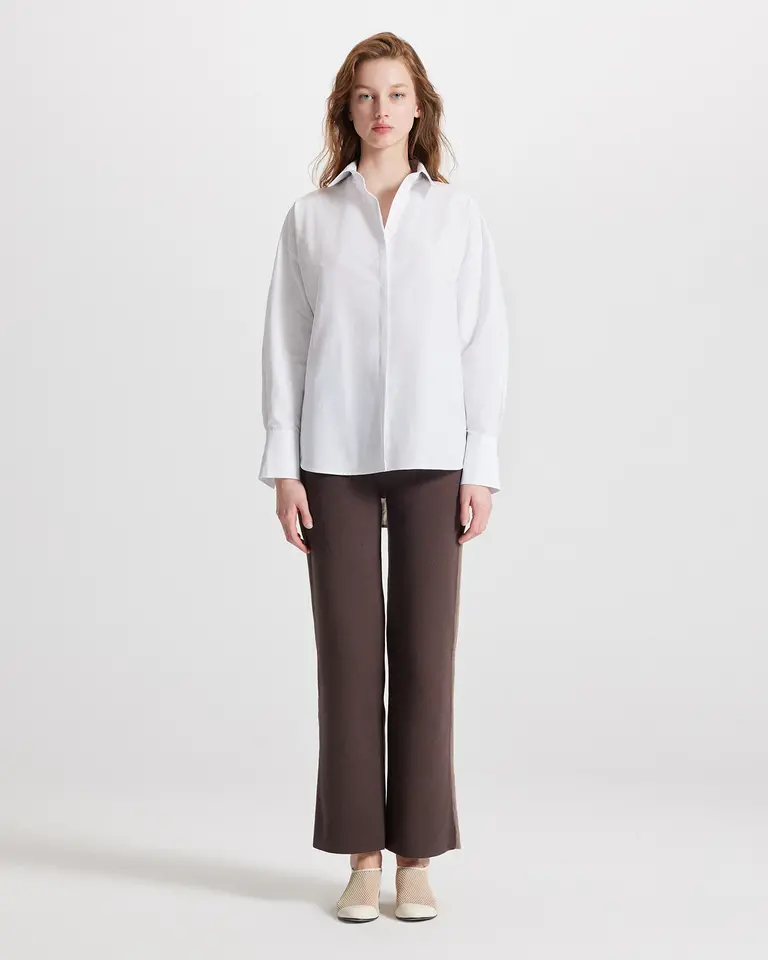 Theo the Label Echo Print Back Shirt