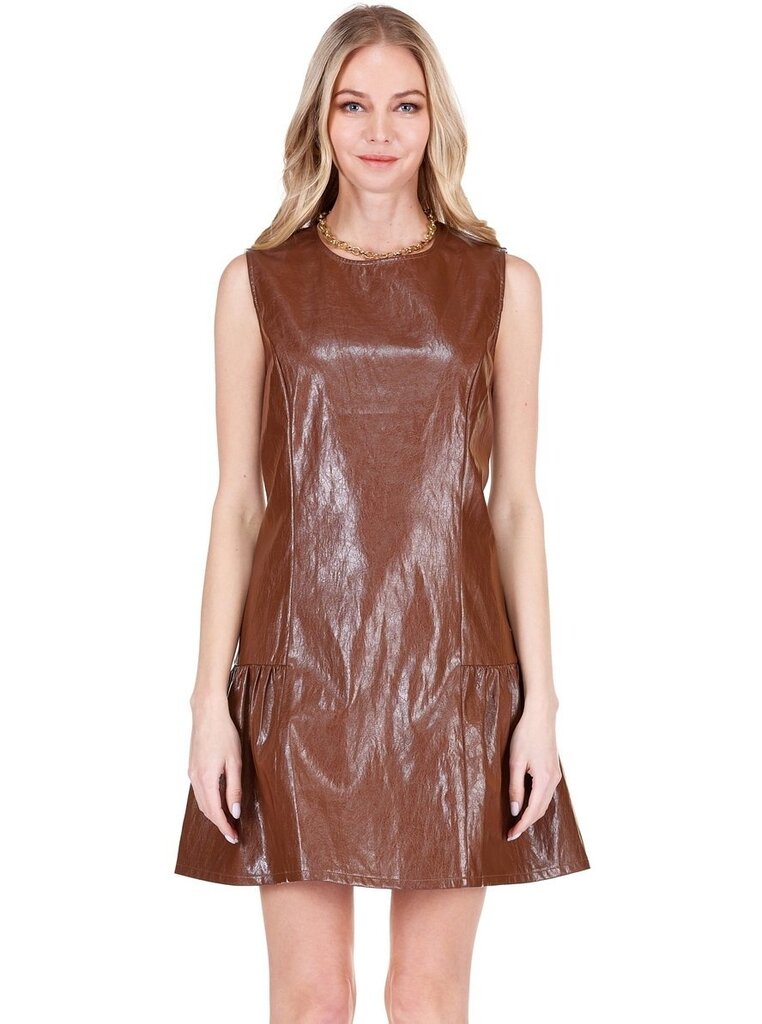 Joy Joy Flounced Hem Sleeveless Dress