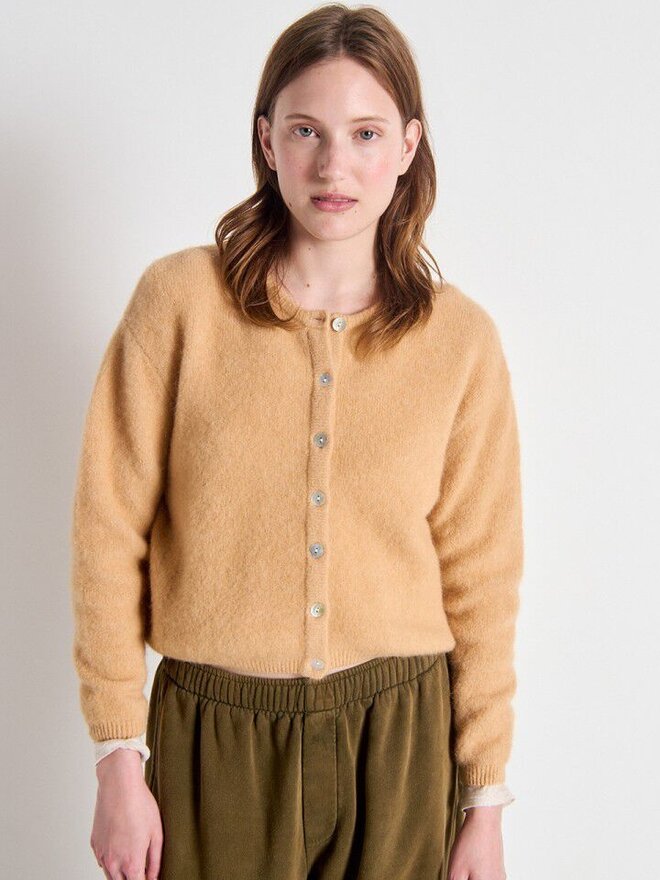 トップス POLYPLOID CARDIGAN C BROWN MELANGE sezanearchives