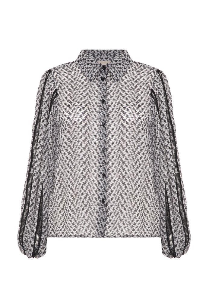 Theo the Label Aglaia Chiffon Blouse