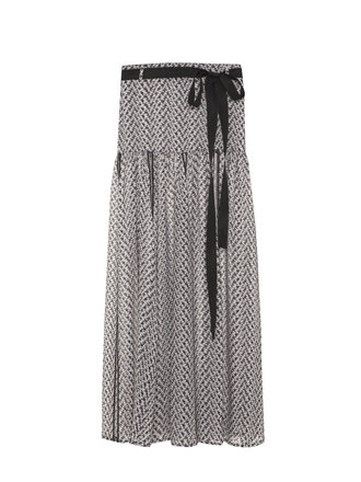 Theo the Label Aglaia Chiffon Maxi Skirt