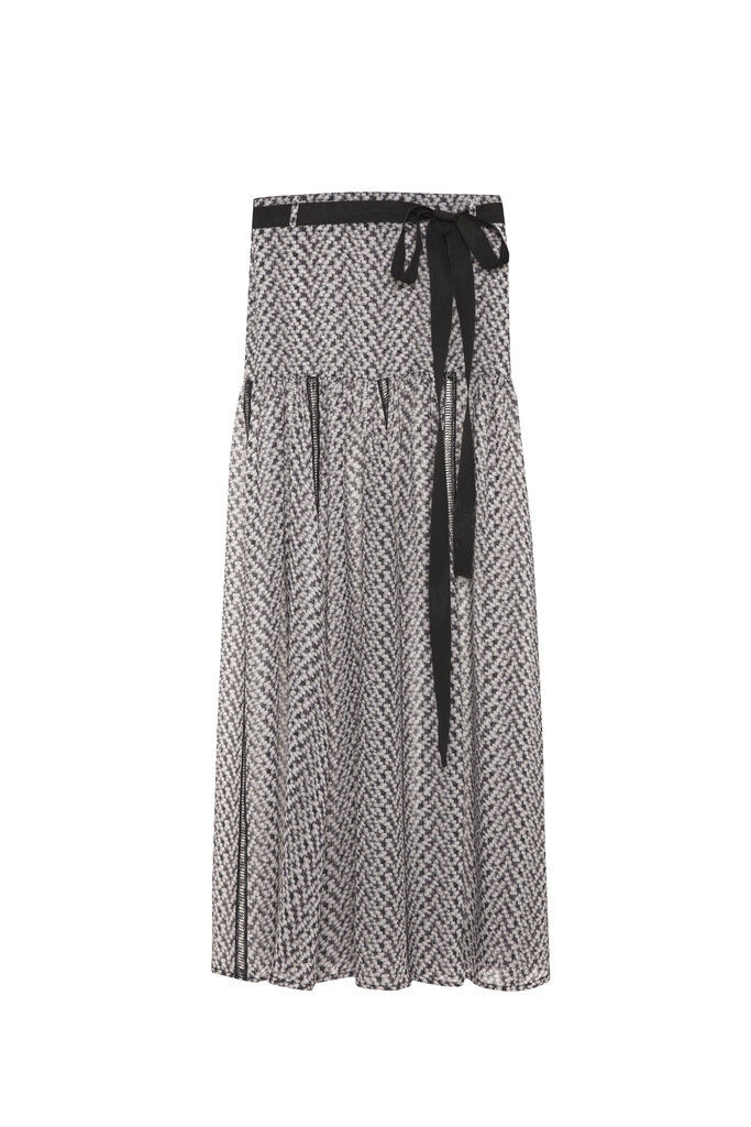 Theo the Label Aglaia Chiffon Maxi Skirt