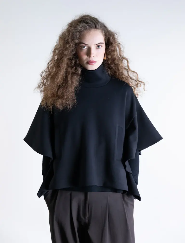Psophia Structured Batwing Poncho