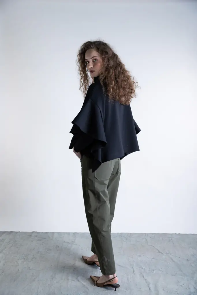 Psophia Structured Batwing Poncho