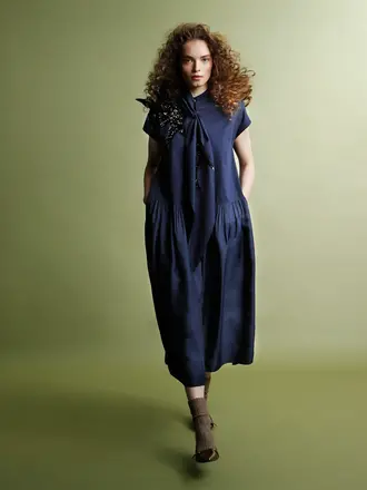 Psophia Falling Chimney Neck Dress