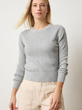 Lilla P Multi Stitch Pullover Sweater