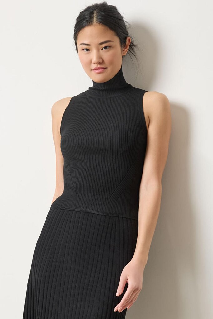 Lilla P Rib Turtleneck Shell Sweater