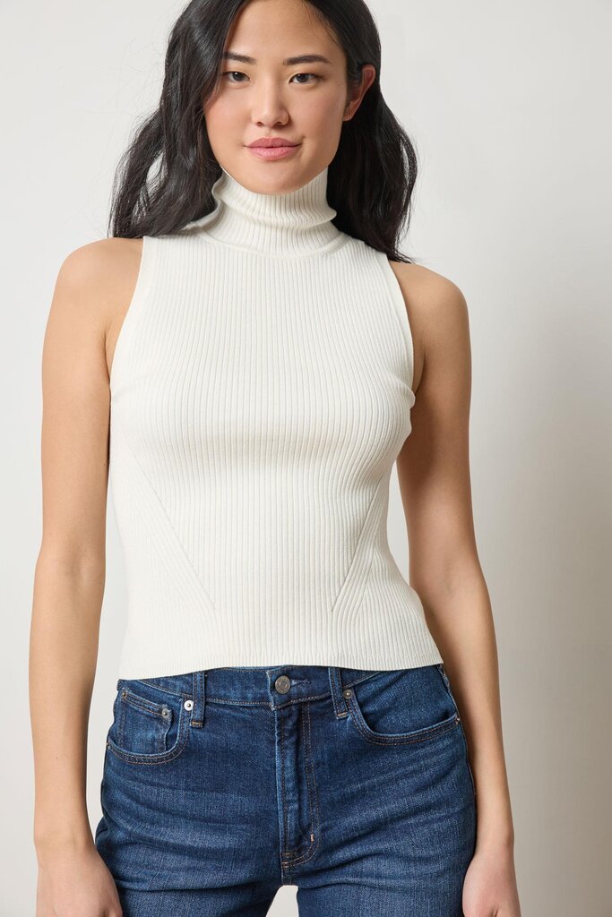 Lilla P Rib Turtleneck Shell Sweater