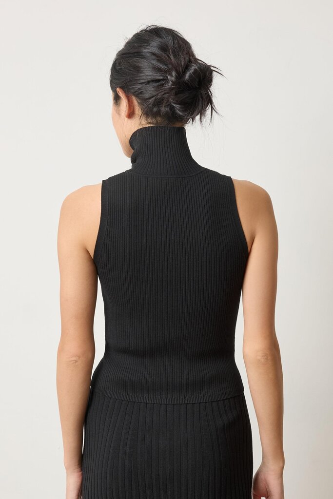 Lilla P Rib Turtleneck Shell Sweater