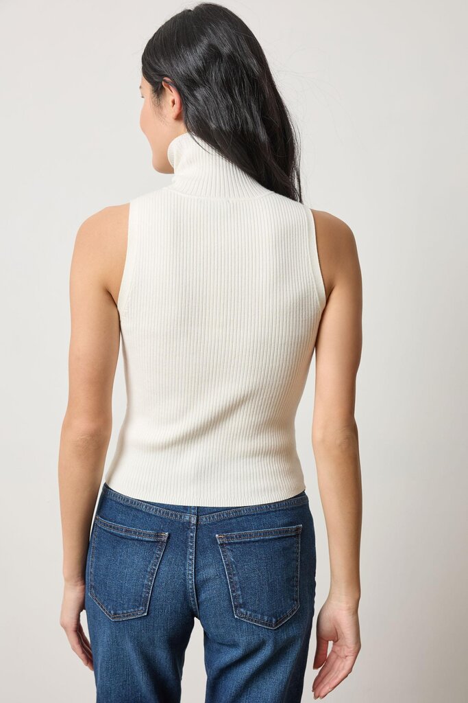 Lilla P Rib Turtleneck Shell Sweater