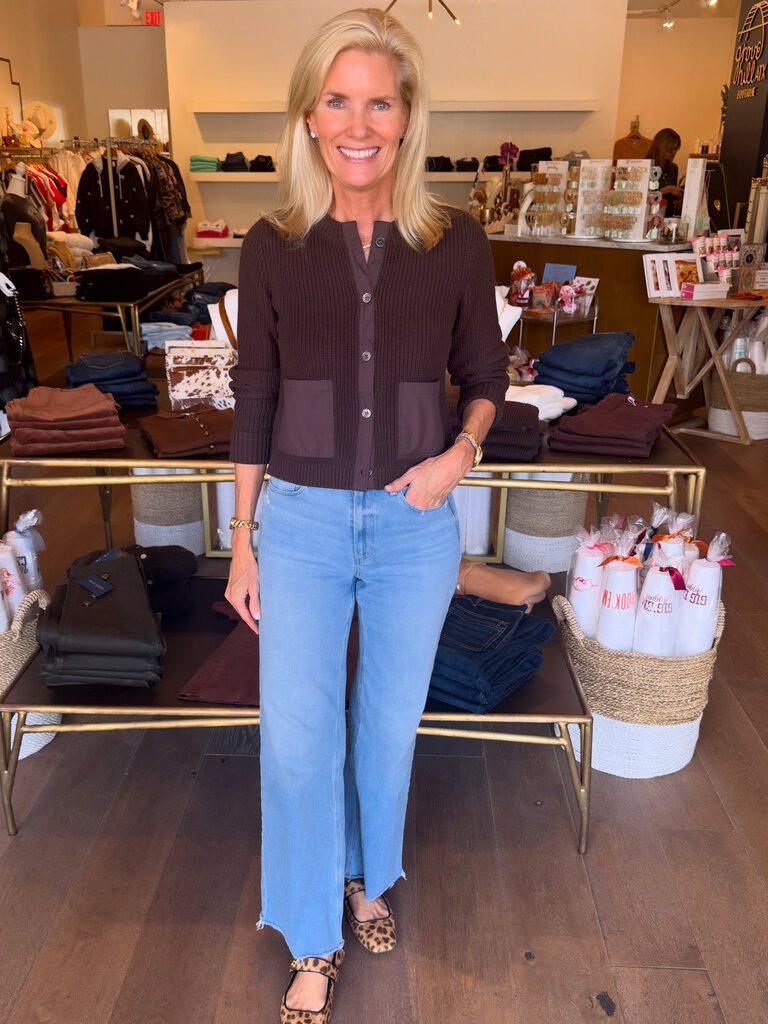 J Society Nylon Shaker Cardie