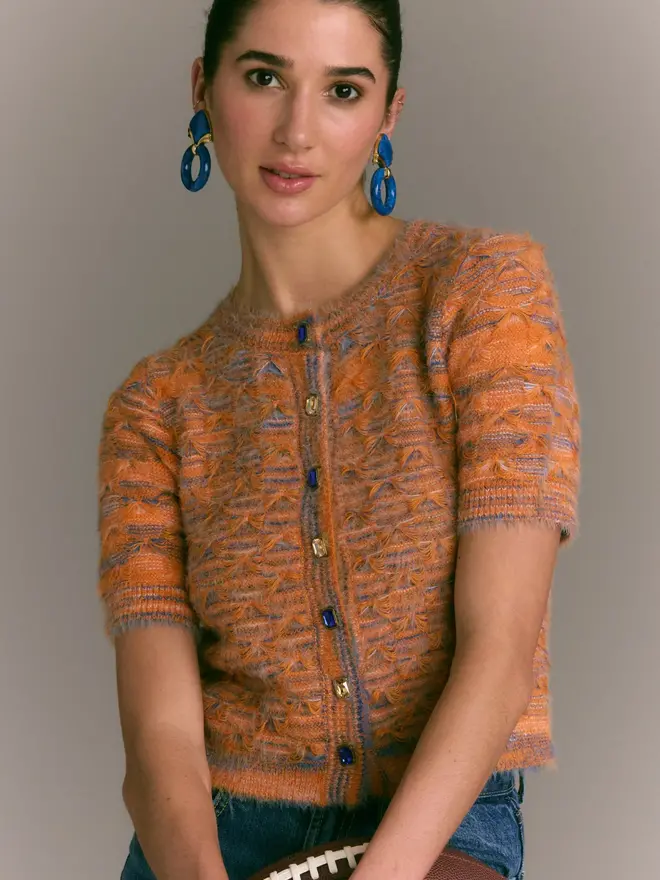 トップス POLYPLOID CARDIGAN C BROWN MELANGE Cardigans – ENAZ