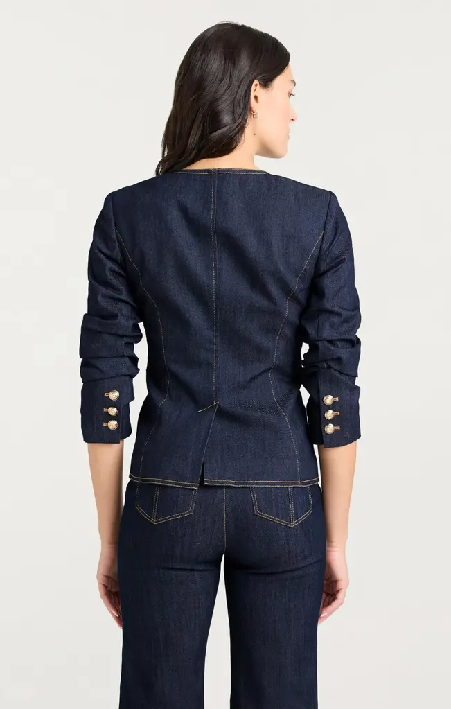 Cinq A Sept Denim Scrunched Chris Jacket