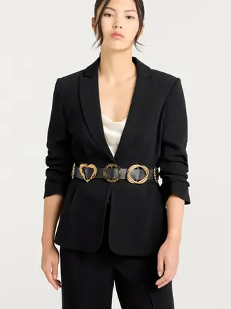Cinq A Sept Gold Belt Cheyenne Blazer