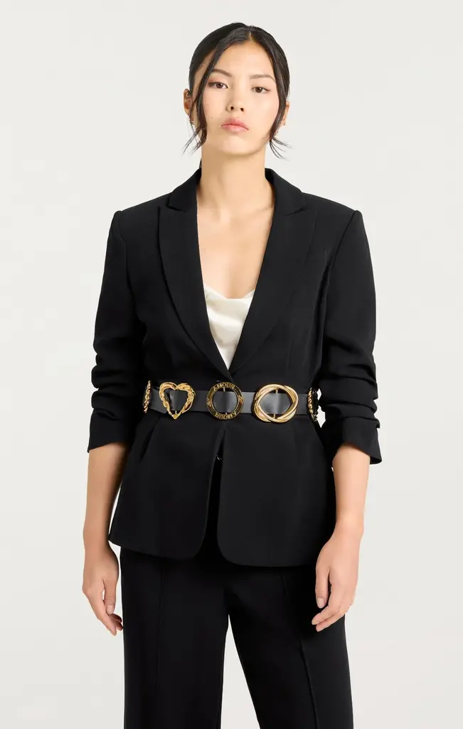 Cinq A Sept Gold Belt Cheyenne Blazer