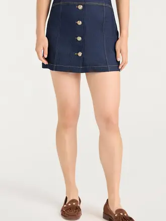 Cinq A Sept Denim Claudia Skirt