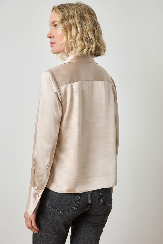 Lilla P Satin Button Down