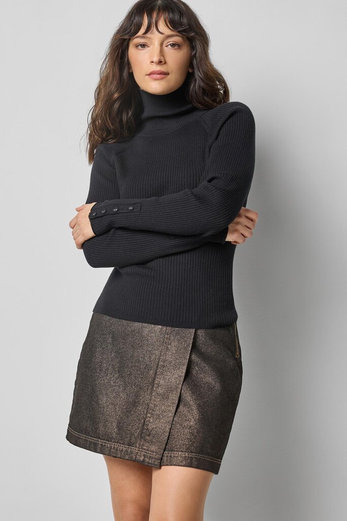 Lilla P Slim Rib Turtleneck
