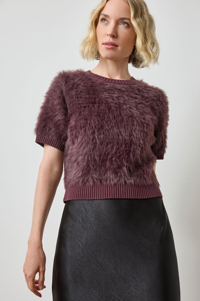 Lilla P Short Sleeve Brushed Crewneck
