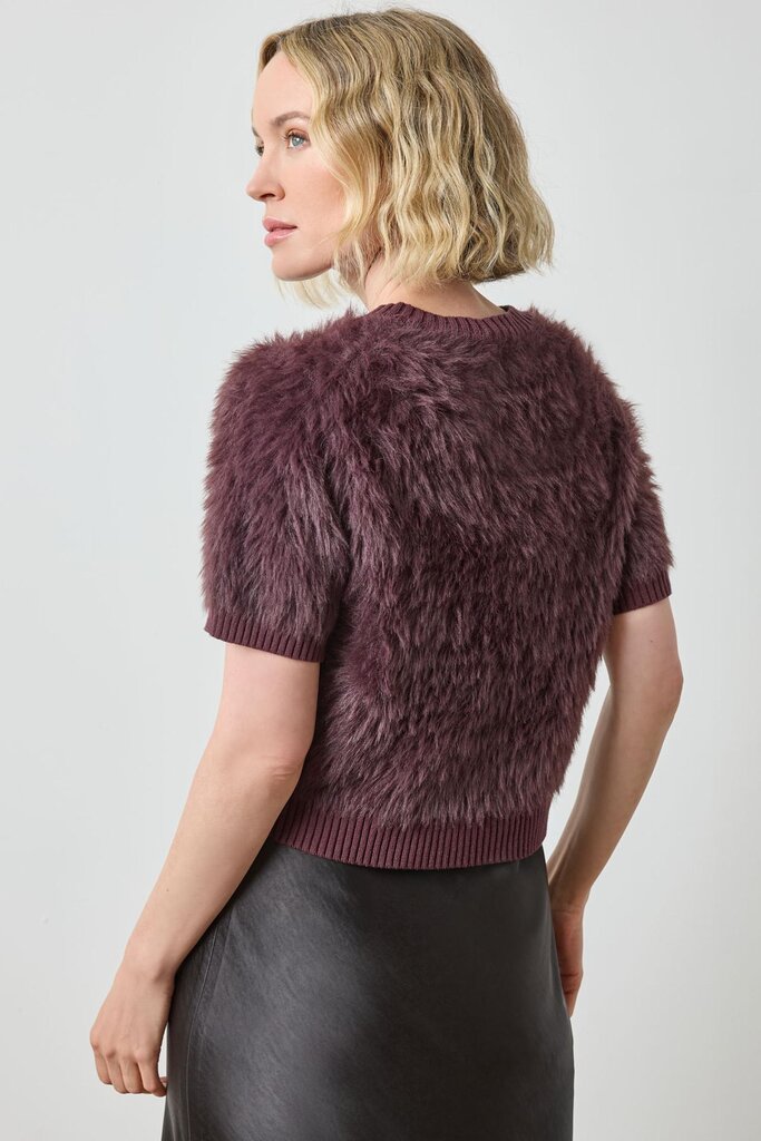 Lilla P Short Sleeve Brushed Crewneck