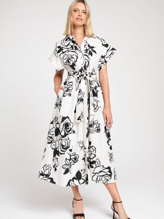 Lavender Brown Ocean Dress