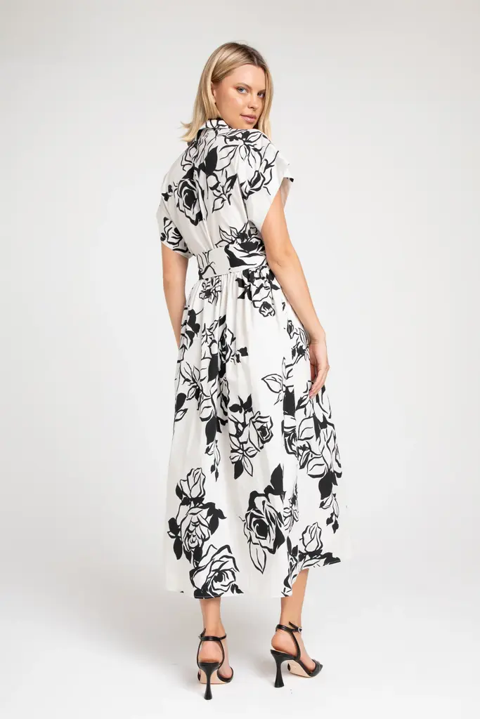 Lavender Brown Ocean Dress