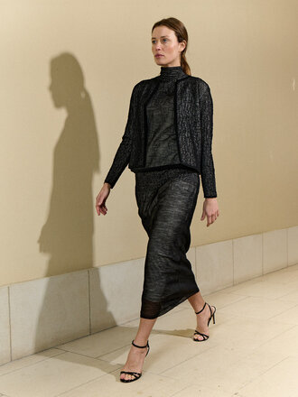 Sita Murt Double Layer Midi Skirt