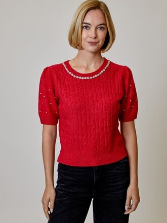 Design History Rhinestone Sweater