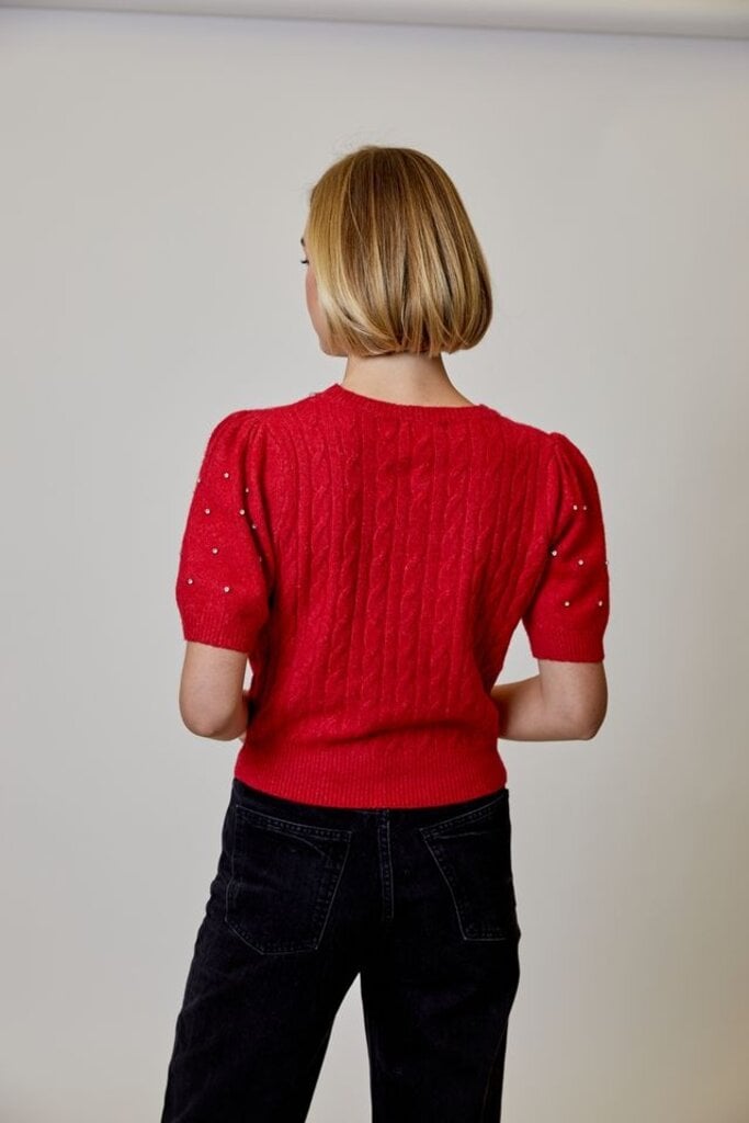 Design History Rhinestone Sweater