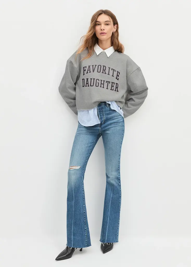 Favorite Daughter The Cropped Collegiate Sweatshirt