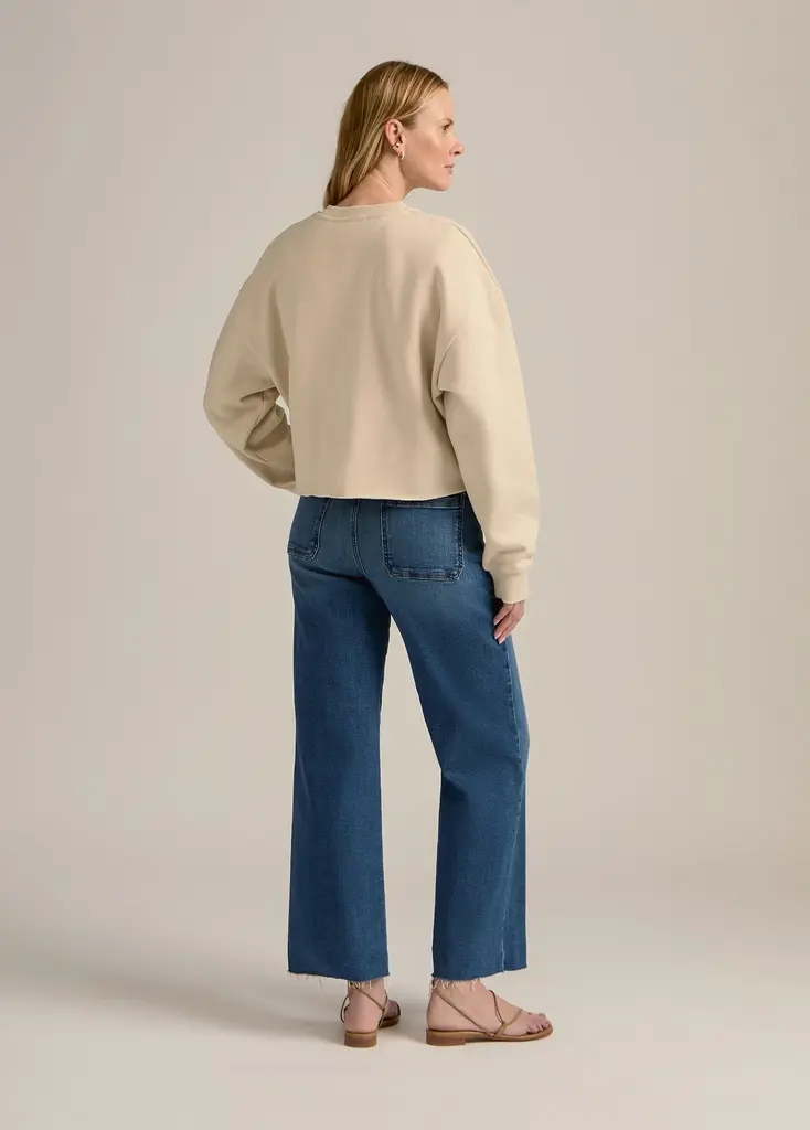 Favorite Daughter Cropped Collegiate Sweatshirt