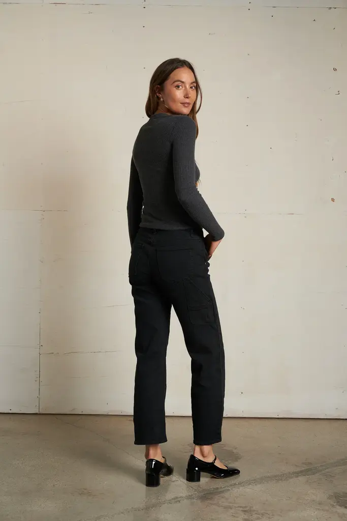 Perfect White Tee Jolie Rib Crew Neck