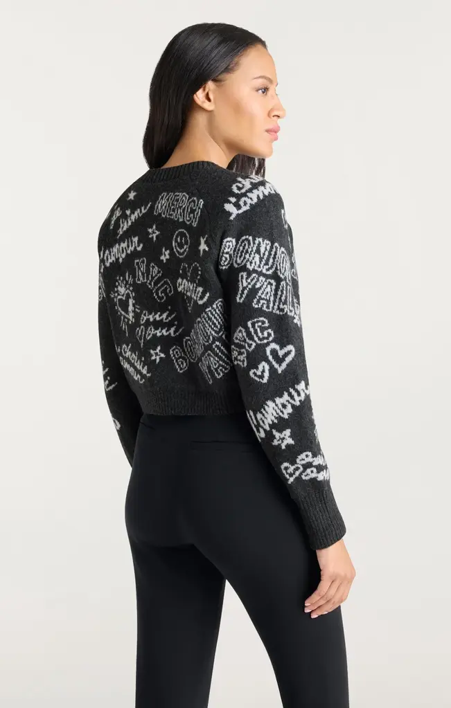 Cinq A Sept Love Doodles Millie Cardigan