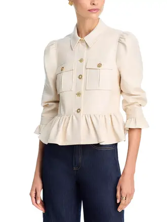 Cinq A Sept Gold Medallions Delanie Jacket