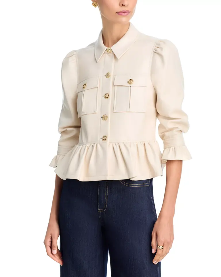 Cinq A Sept Gold Medallions Delanie Jacket