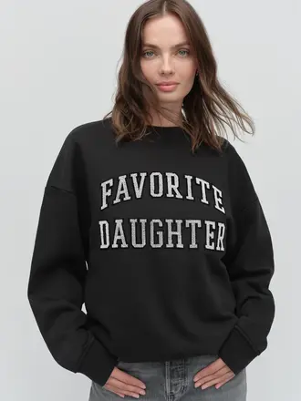 Favorite Daughter The Collegiate Embroidery Sweatshirt