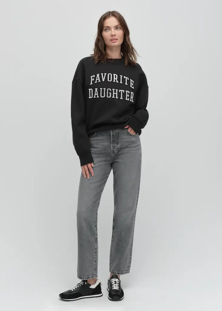 Favorite Daughter The Collegiate Embroidery Sweatshirt